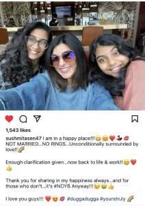 Sushmita Sen's first reaction after Lalit Modi' photo post