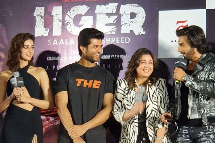 Ranveer Singh makes fun of Vijay Devrakonda at Liger trailer launch event