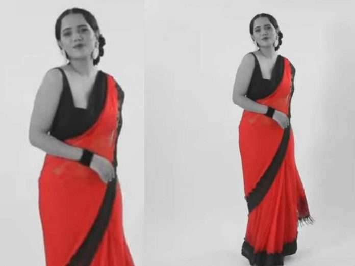 This actress made her own sari