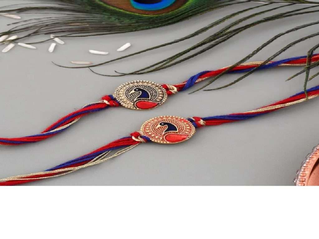 peacock rakhi