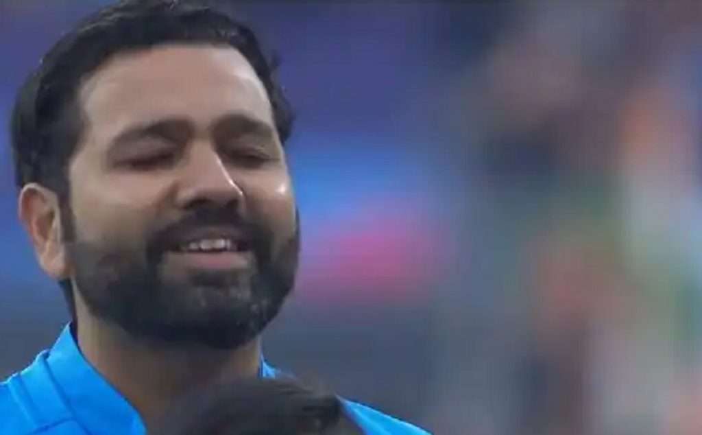 Rohit Sharma: भारताच्या राष्ट्रगीतादरम्यान कर्णधार रोहित शर्मा भावूक; पहा Video