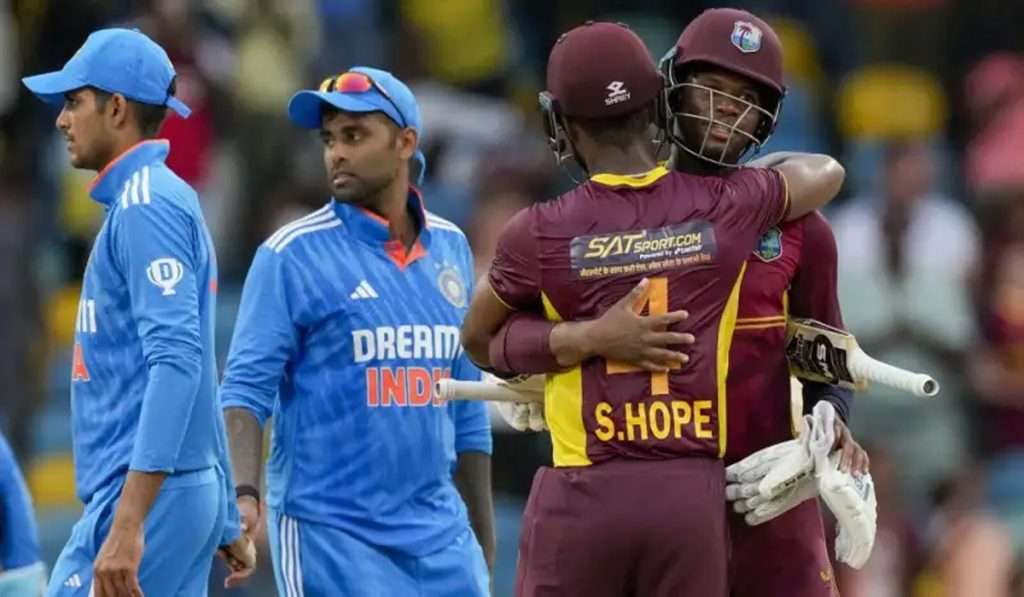 WI vs IND, 2nd ODI: हार्दिक, संजू आणि सूर्याही फ्लॉप, भारताचा सहा विकेट्सने पराभव..