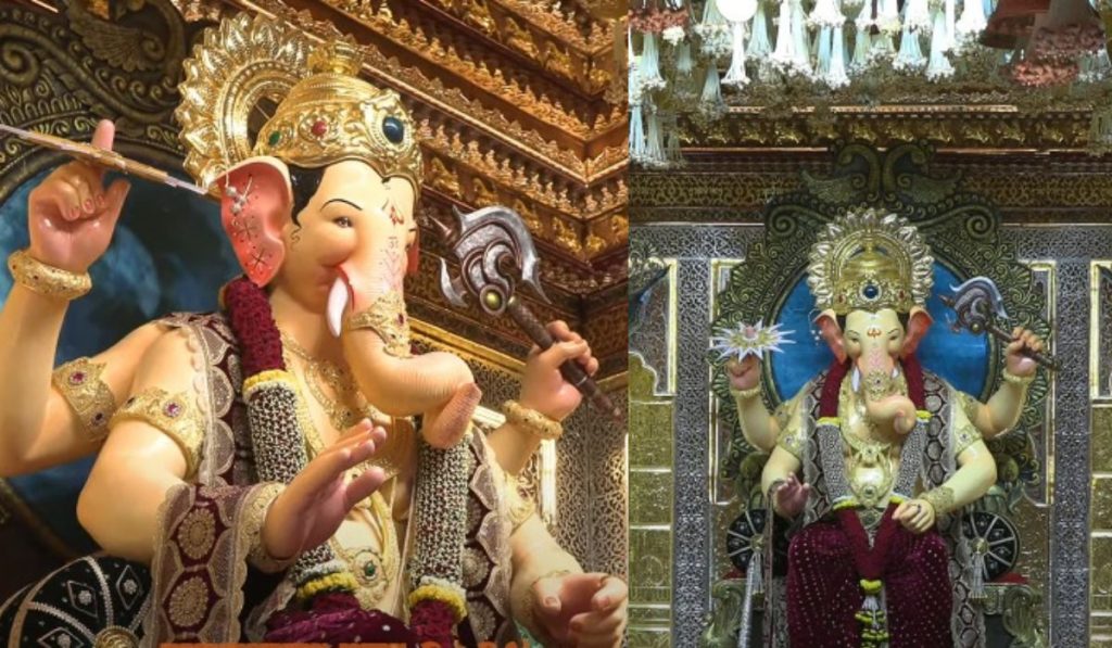 Lalbaugcha Raja 2024 First Look Photo: मुंबईची शान असलेल्या ‘लालबागच्या राजाचे’ प्रथम दर्शन; पहा फोटो…