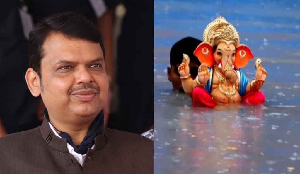 Devendra Fadnavis : गणपती बाप्पााने आम्हालाही सुबुद्धी द्यावी आणि ज्यांना सर्वात जास्त बुद्धीची गरज आहे त्यांनाही द्यावी; फडणवीसांची बाप्पाच्या चरणी प्रार्थना